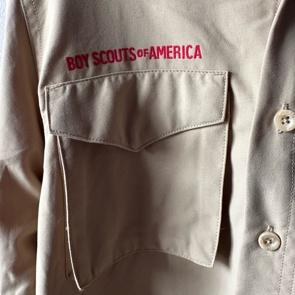 NWT Boy Scouts of America Long Sleeve Uniform Shirt Size S - Picture 7 of 14